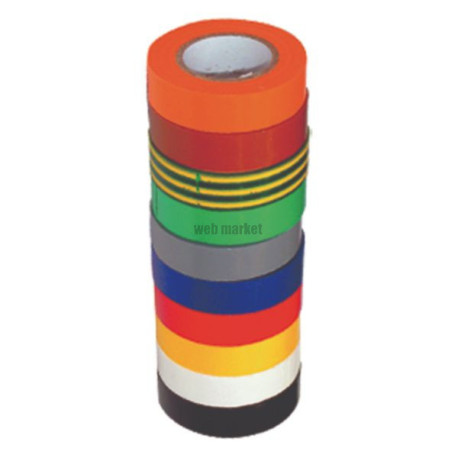 Adhésif PVC autoextinguible jaune 15x10 Réf RIS4
