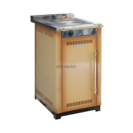 CUISINIERE ACIER A BOIS MORVAN MC 10 17.35KW + KIT DE RECYCLAGE HYDRAULIQUE TERRE DE FRANCE REF 526022