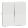 Mureva Styl - Double va et vient - composable - IP55 - IK08 - blanc Réf.MUR39022