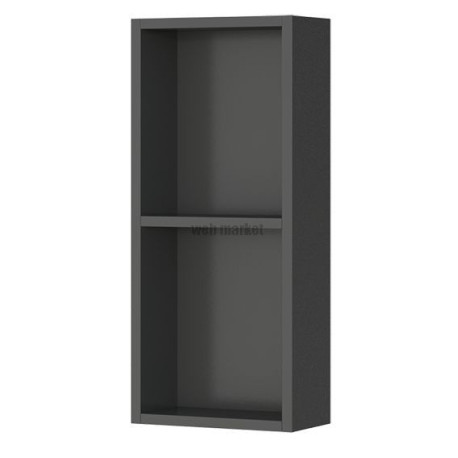 Niche verticale H.69 x P.15 x L.30 cm finition noir mat Réf. N6C30010