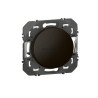 Legrand - poussoir simple dooxie 6a 250v finition noir - emballage blister Réf 95264