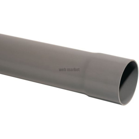 Tube PVC NF Me gris diamètre 40 mm longueur 4m EU EP EV Réf 11065561001