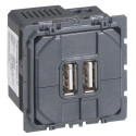 Prise double Céliane pour chargeur USB 1500 mA Ref.067462