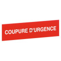 Etiquette coupure d'urgence lg038094