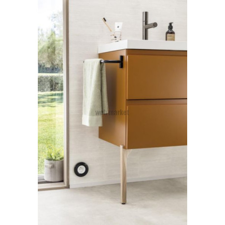 Lot de 2 pieds HARMONIE H.32 finiton chêne massif réf: PDBD32