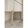 Lot de 2 pieds HARMONIE H.32 finiton chêne massif réf: PDBD32
