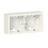Legrand - cadre saillie 2 postes dooxie finition blanc Réf 600042
