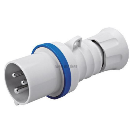 Fiche mobile droite hp - ip44/ip54 - 2p+t 16a 200-250v 50/60hz - bleu - 6h - cablage rapide Réf / GW60004FH
