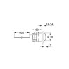 Commande pneumatique double touche Chrome réf. 38771000