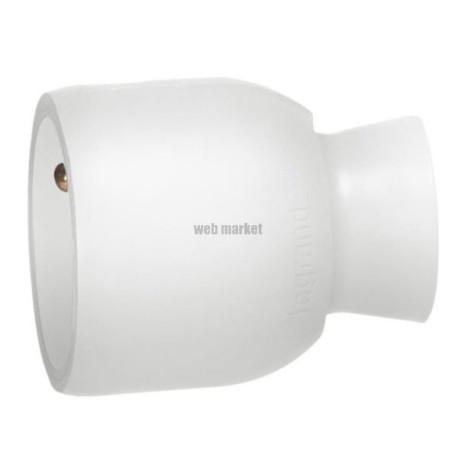 Prolongateur 2P+T 16 A plastique blanc Ref.050417