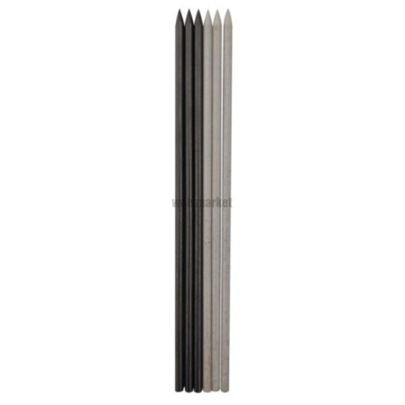 Lot de 3 mines blanches et 3 mines noires couleur NOVIPRO