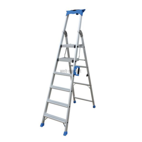 Marchepied 6 marches aluminium 198x120x54 cm Novipro