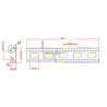 Rails strut 41x21x2mm longueur 3m NOVIPRO