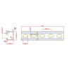Rail strut 41x41x2mm l3m NOVIPRO