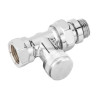 Té de réglage chromé RLV 1/2". 003L0274