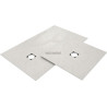 Revêtement prêt à poser Fundo Plano Top Stone gris 1600 x 1000 x 6 mm Réf. 072030902