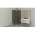 Decofast kit d'extension taupe 200x90cm avec profil et cale de montage Réf 400329