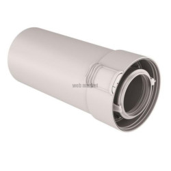 Conduit Sekurit 60 / 100 PPTL/PVC longueur 2000 mm, condensation Gaz/Fioul Blanc réf. 229304