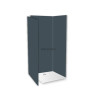 Decofast kit d'angle gris perle 200x90cm avec profil et cale de montage Réf 400326