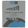Coffret de 6 clés à pipe 8, 10, 11, 13, 17, 19 Novipro