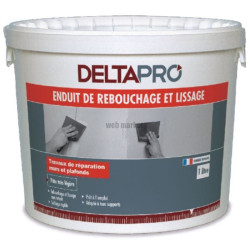 Enduit de rebouchage et lissage DELTAPRO seau de 5 litres
