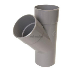 Culotte mâle femelle 45° simple diamètre 75mm  Réf.BP14