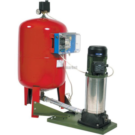 Groupe de surpression AQUABLOCK 55-80/100 TRI alimentation électrique 400 V - 1,5 kW - 9 A débit 5,4 m³/h pression 6,6 bar équip
