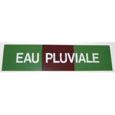 Etiquette eau pluviale 100x30x10mm paquet de 5 pièces Réf 215674