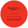 Rouleau de 100 étiquettes de contrôle étanchéité rouge Réf. CLI02154