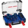 Scie trépan Expert Tough Material 22/25/35/40/51/68 mm, lot de 9 pièces Réf. 2608900446