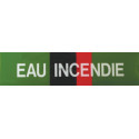 Etiquette eau incendie 200x50x10mm paquet de 5 pièces Réf 215572