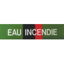 Etiquette eau incendie 100 x 30 x 10 mm paquet de 5 pièces réf. 215672
