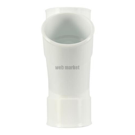 Culotte simple femelle femelle 45° diamètre 50mm blanc Réf. UBJ144B