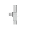 Main courante TavecL Onyx2 1200x600mm chromée avec caches blancs Réf. 12805-LS