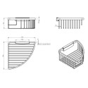 Panier filaire d'angle à fixer Alterna Day By Day
