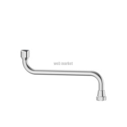 Bec horizontal Alterna L200 D1/2 chromé 15X21