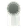Coude simple femelle femelle 87°30 diamètre 32mm blanc Réf. UCF88B