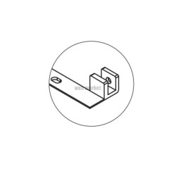 Connexion pour pieds métalliques LLOYD sur compakt noir réf : 97711