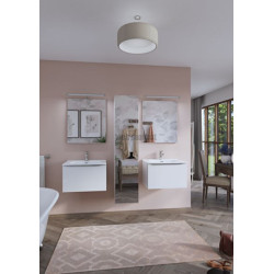 Tablette haute Alterna Plénitude longueur 90cm profondeur 20cm Blanc brillant