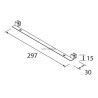 Connexion pour pieds métalliques LLOYD sur compakt blanc réf : 97709
