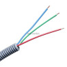 Gaine préfilée 2 x 1,5 - rouge-noir - diamètre 16 mm - couronne de 100 mètres