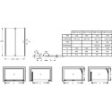 Capsule pare-bain d'angle 120x80cm réf. E6D128-GA