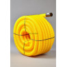 Gaine Janoflex annelée jaune diamètre 63 mm couronne de 50m
