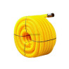 Gaine Janoflex annelée jaune diamètre 63 mm couronne de 50m