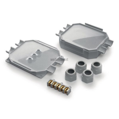 Boite 4 entrées + gel + bornes 5 pôles, diam. câble mini EGAL 10mm, maxi EGAL 16mm, IP68 ref.READYBOX