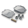 Boite 4 entrées + gel + bornes 5 pôles, diam. câble mini EGAL 10mm, maxi EGAL 16mm, IP68 ref.READYBOX