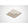 Plancher Rayonnant Electrique Soleka Salle de bain Version câble chauffant Trame 9m² Puissance 150W Réf. 120281