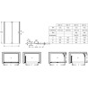 Capsule pare-bain d'angle 140x90cm réf. E6D129-GA