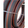 Gaine Quattroflex noire à 4 bandes rouges diamètre 90 mm couronne de 50 mètres codet EDF 68 80 326