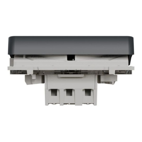 Mureva Styl - Bouton poussoir - composable - IP55 - IK08 - connexion auto - gris Réf.MUR35027